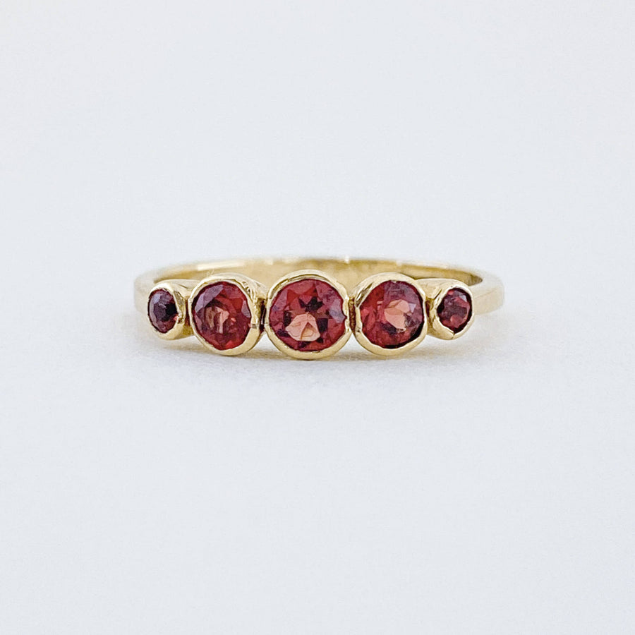 Vintage Garnet Sphérique Ring