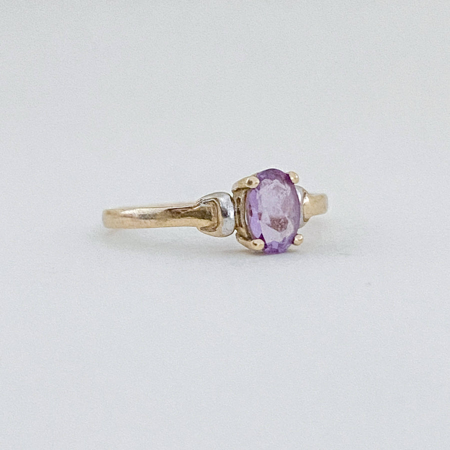 Vintage Amethyst Accent Ring