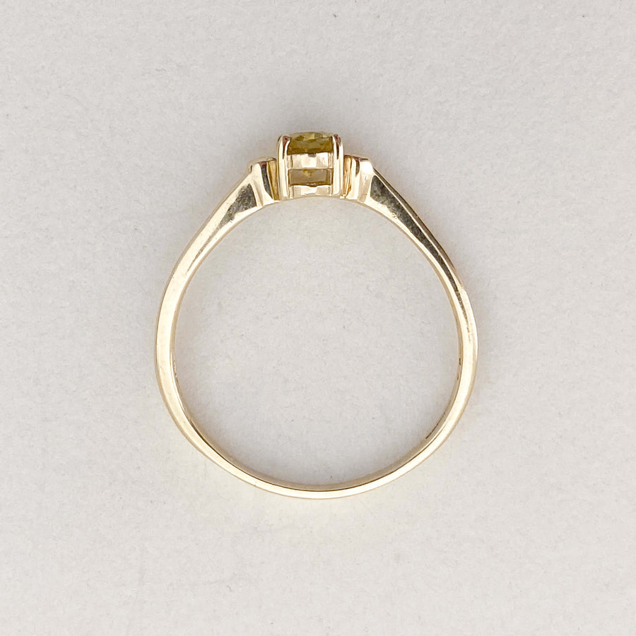 Vintage Peridot Dots Ring