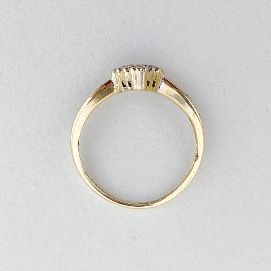 Vintage Diamond Carré Ring