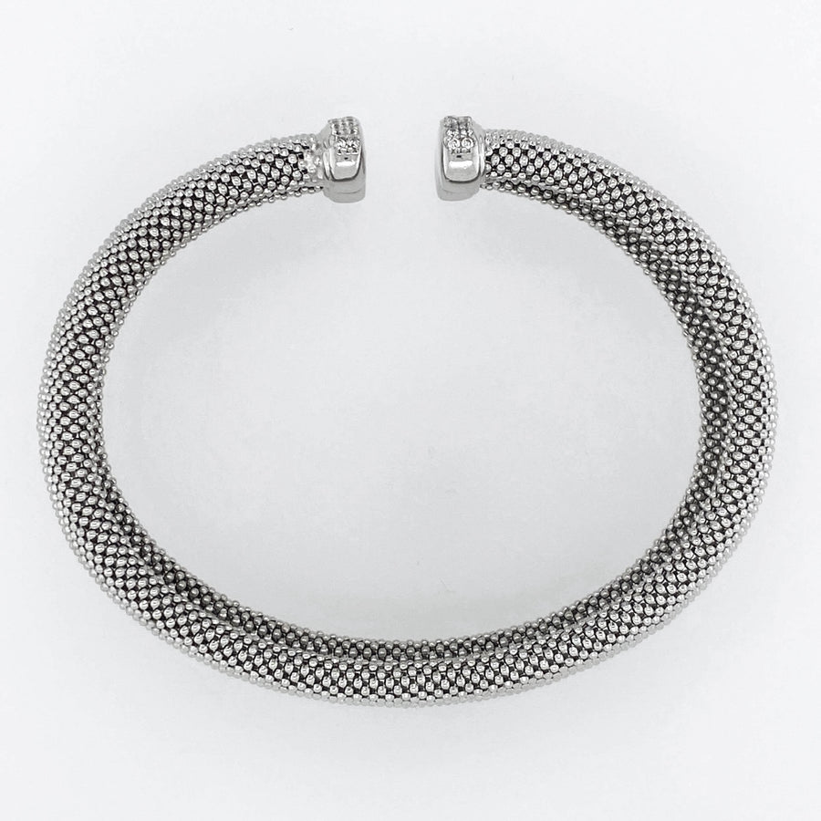 Silver CZ Bangle