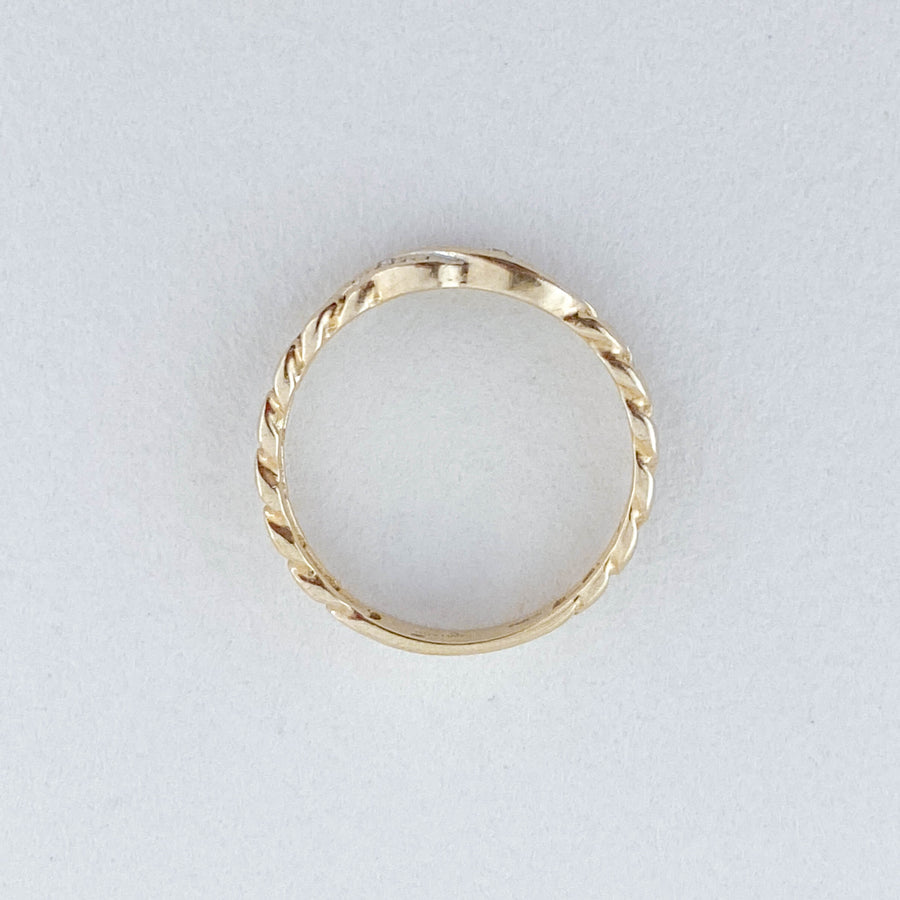 Vintage Diamond Chain Ring