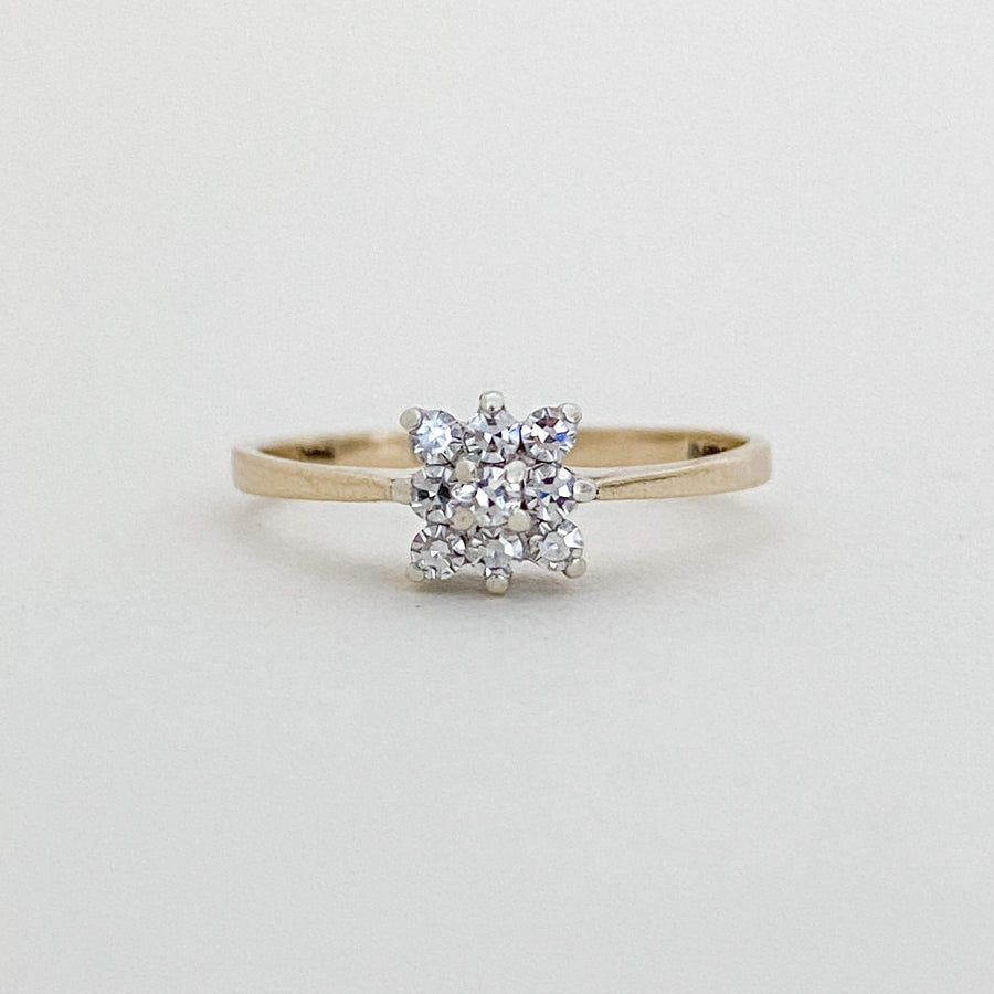 Vintage Diamond Bisous Ring