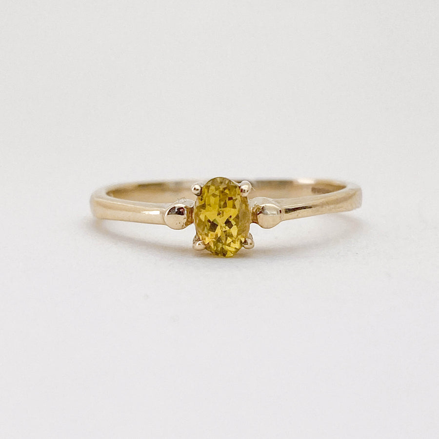 Vintage Peridot Dots Ring