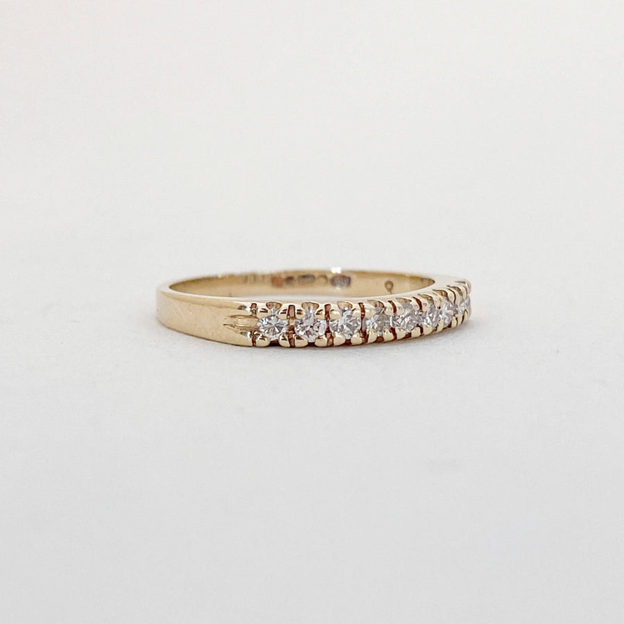 Vintage Diamond Half Eternity Ring