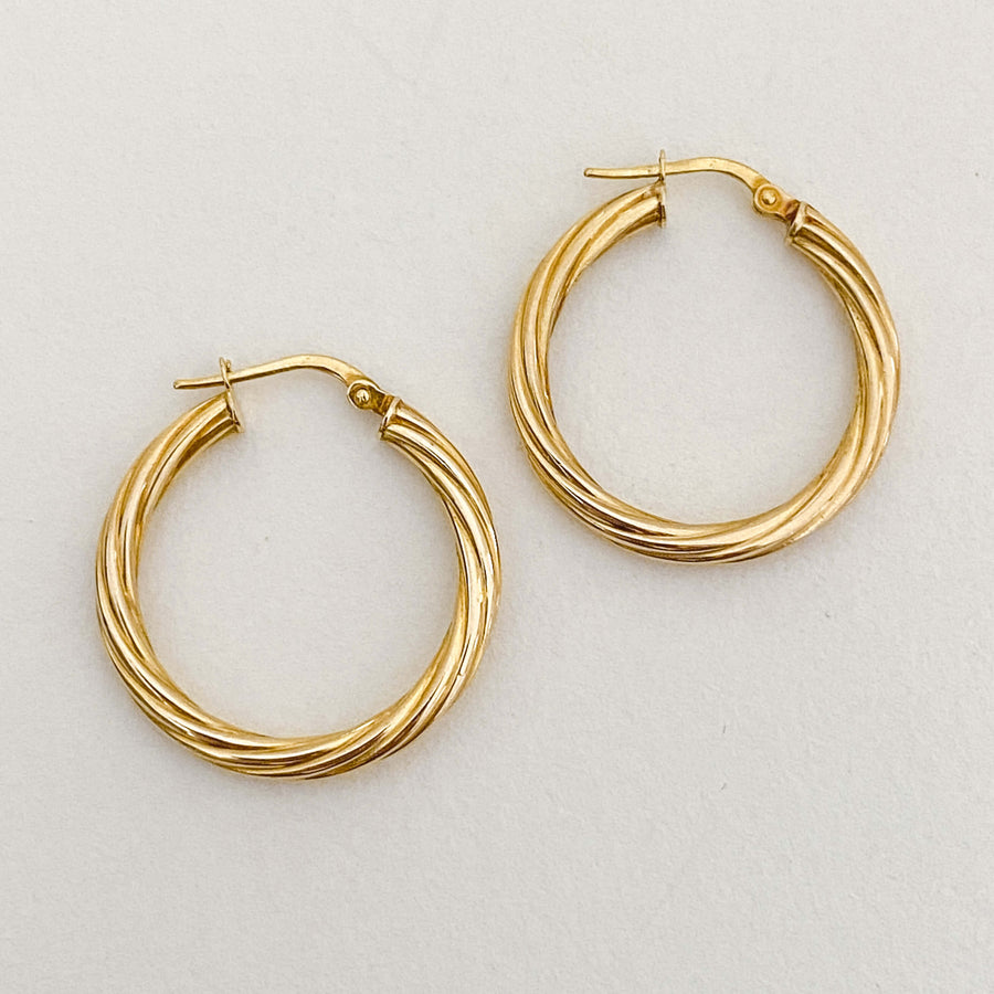 Vintage Hoops Swirl Medium