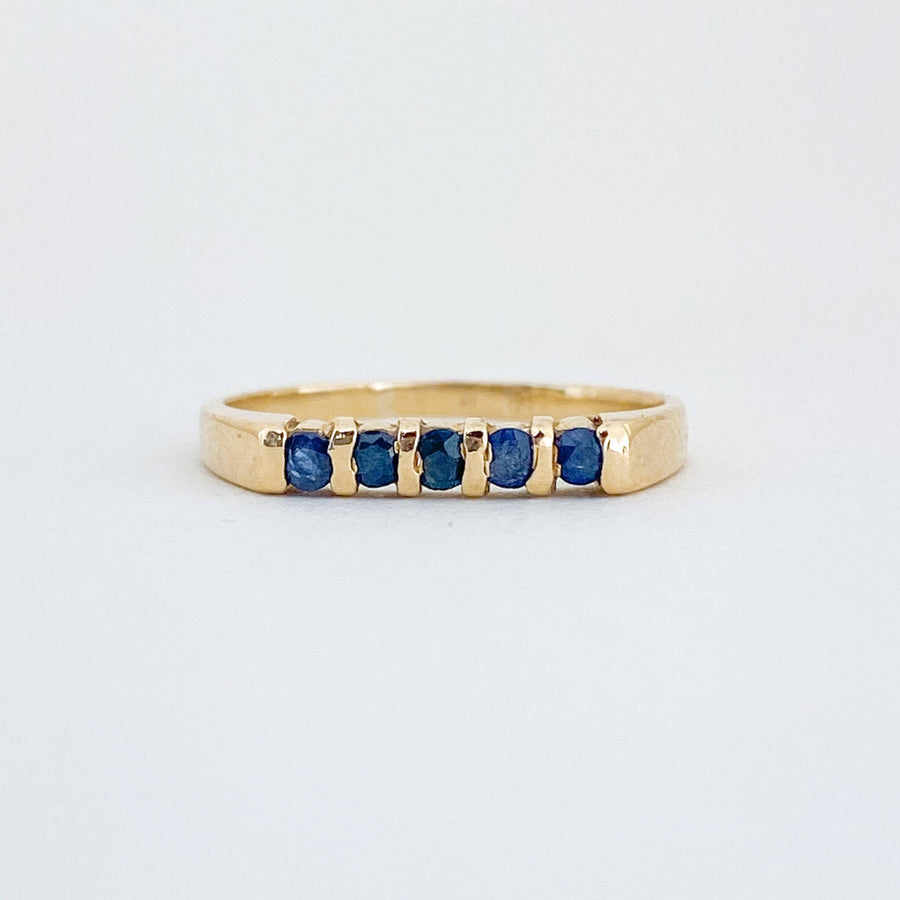 Vintage Sapphire Row Ring