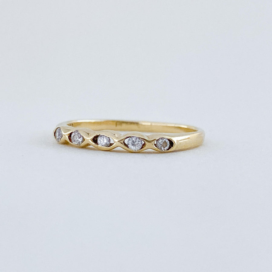 Vintage Diamond Bisous Ring