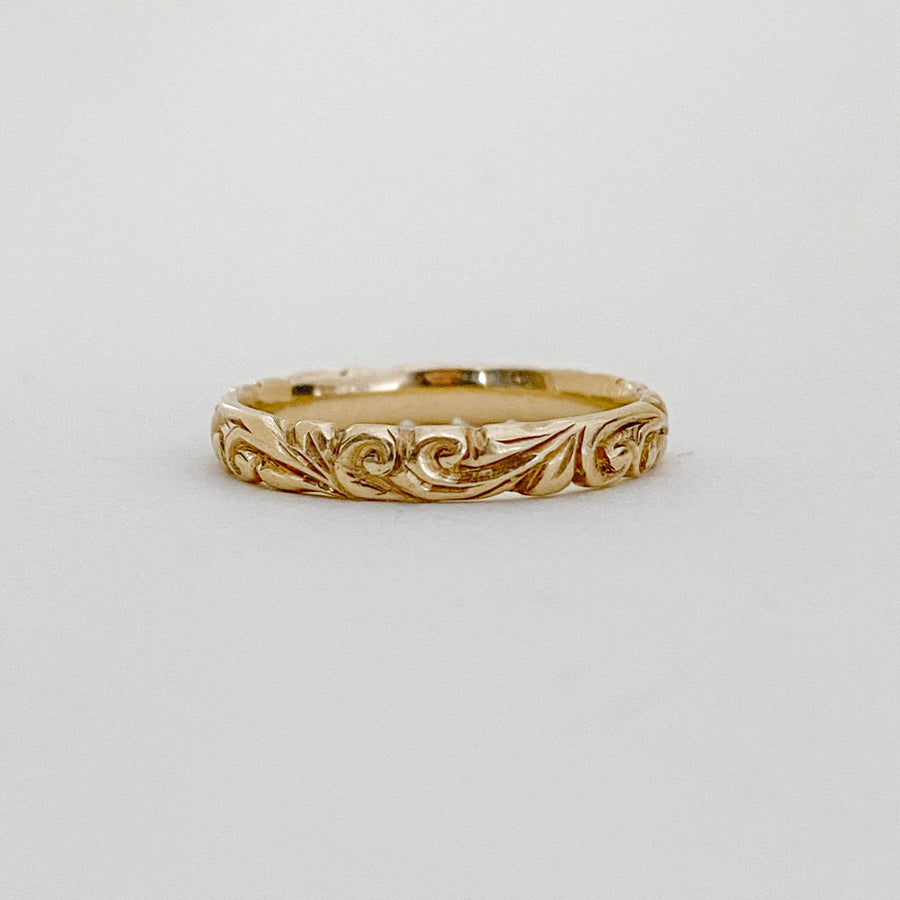 Vintage Baroque Infinity Ring