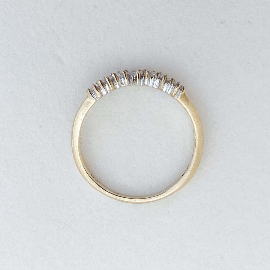 Vintage Diamond Wishbone Ring