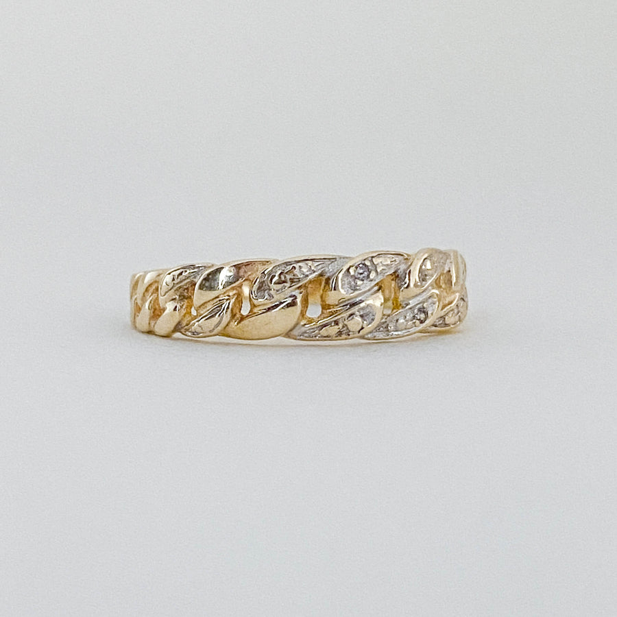 Vintage Diamond Chain Ring