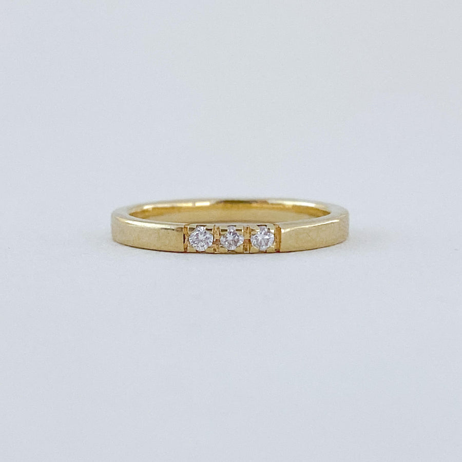 Vintage Diamond Trio Ring