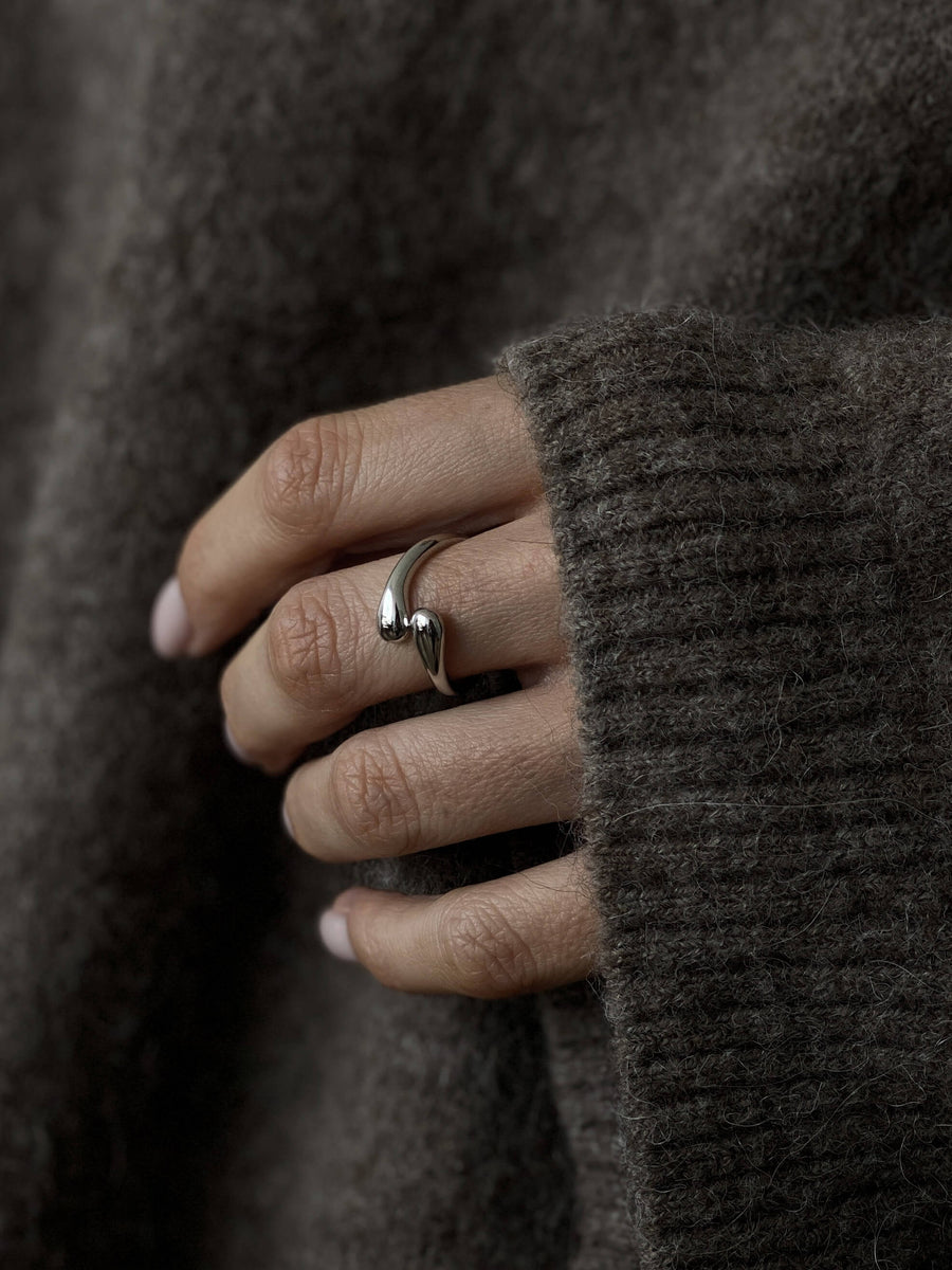 Silver Toi et Moi Ring