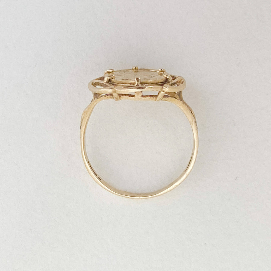 Vintage Coin George & the Dragon Ring