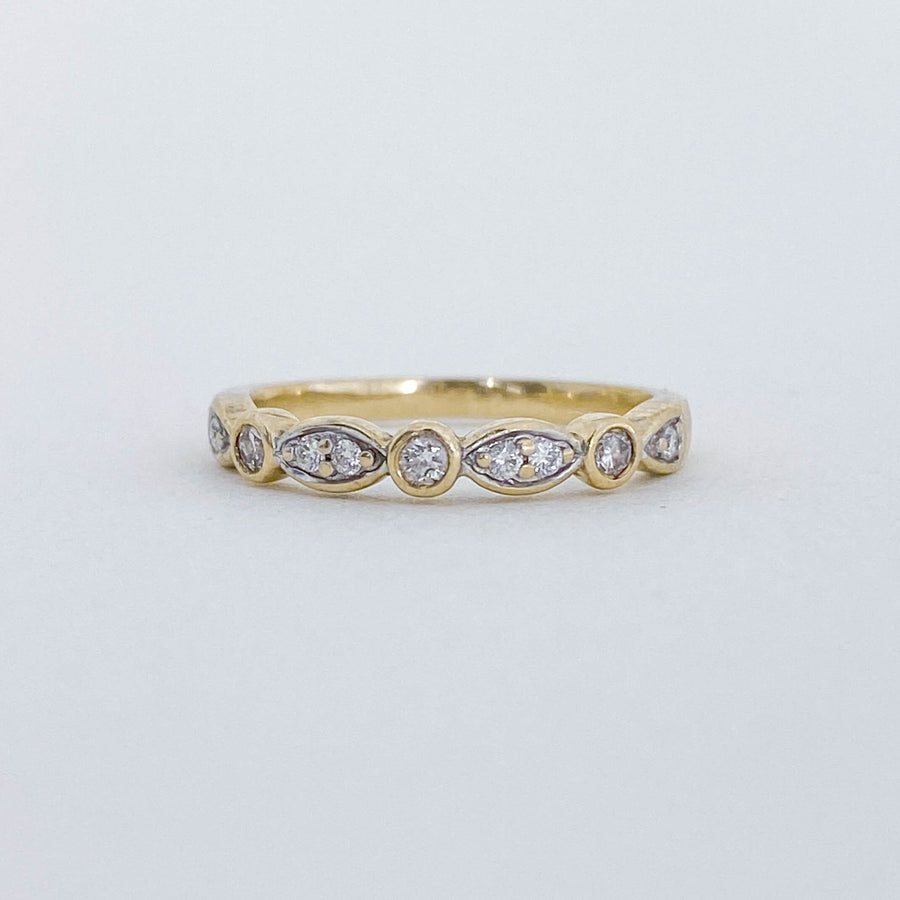 Vintage Diamond Bisous Ring