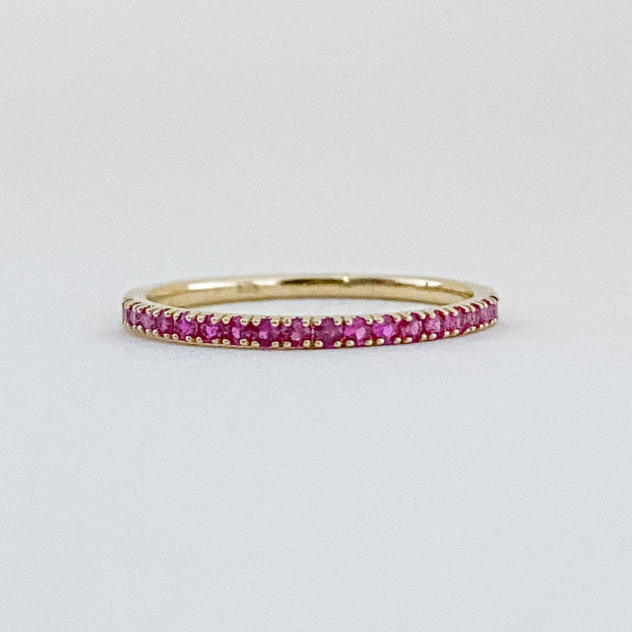 Ruby Half Eternity Ring