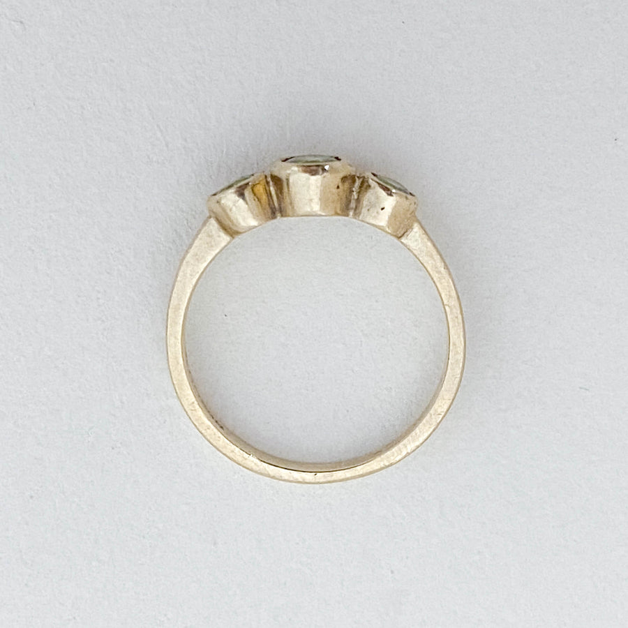 Vintage Peridot Trio Ring