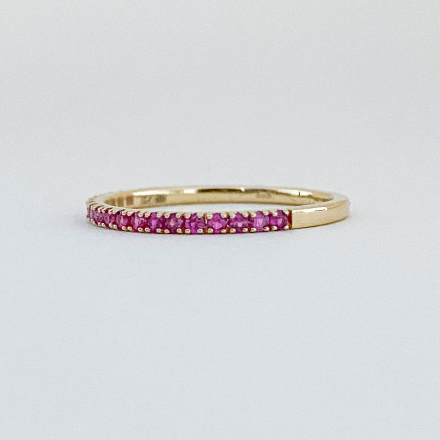 Ruby Half Eternity Ring