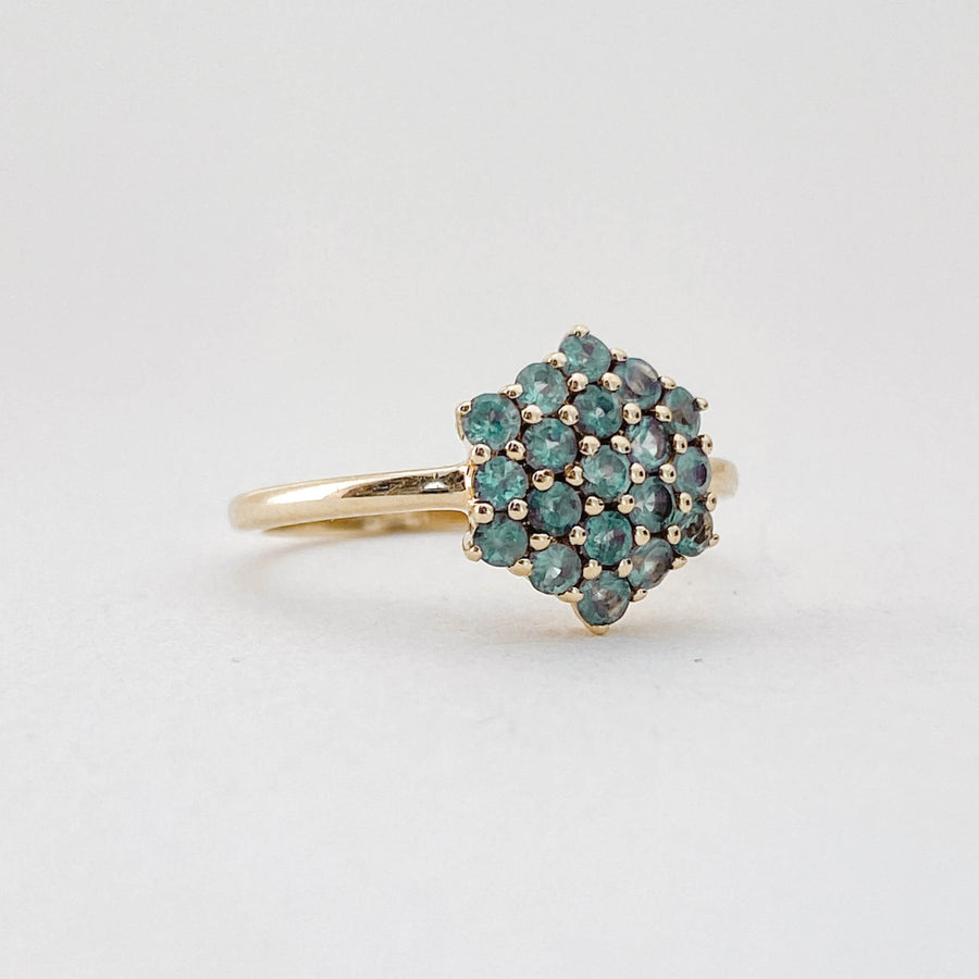 Vintage Alexandrite Cluster Ring