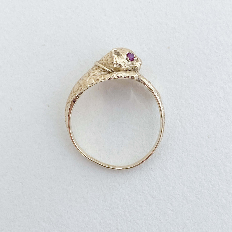 Vintage Ruby Panther Ring