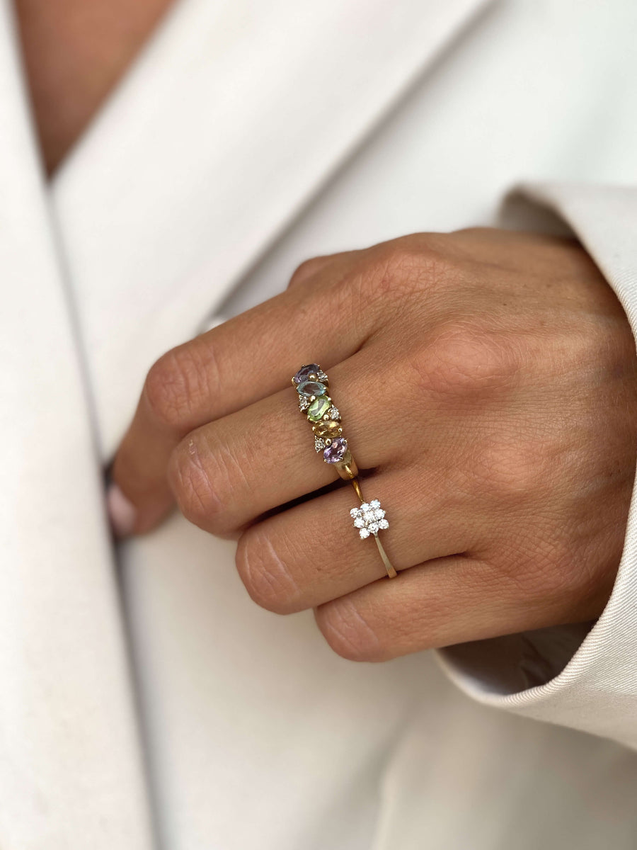 Vintage Diamond Bisous Ring