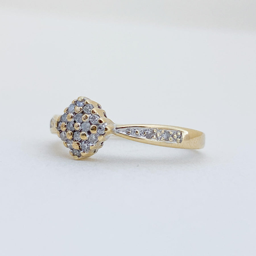 Vintage Diamond Carré Ring