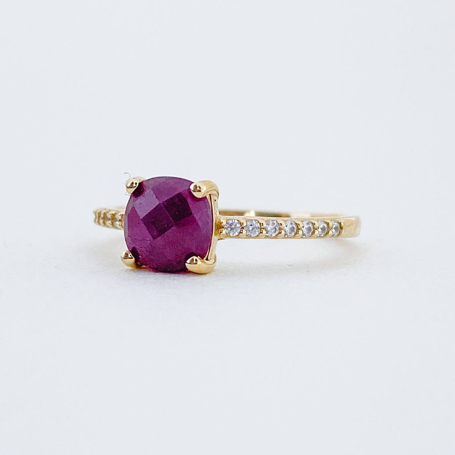 Ruby & CZ Ring