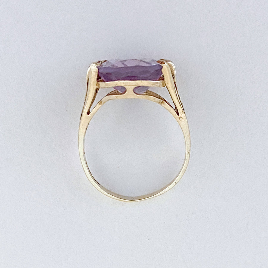 Vintage Amethyst Claw Ring