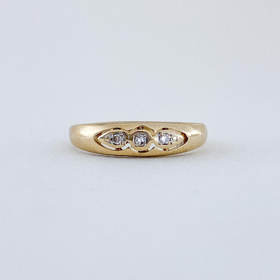 Vintage Diamond Trio Ring