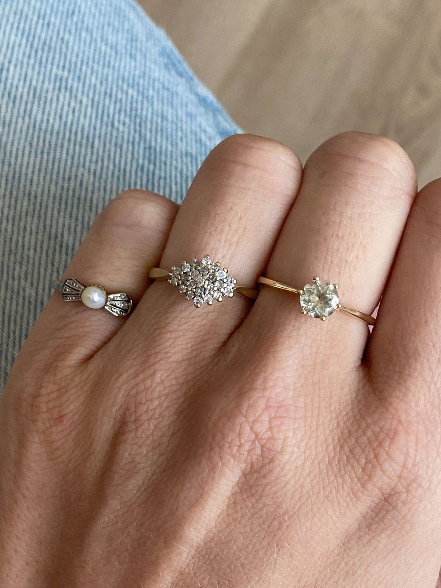 Vintage Diamond Carreaux Ring