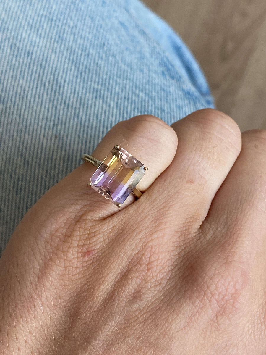 Vintage Ametrine Cushion Ring