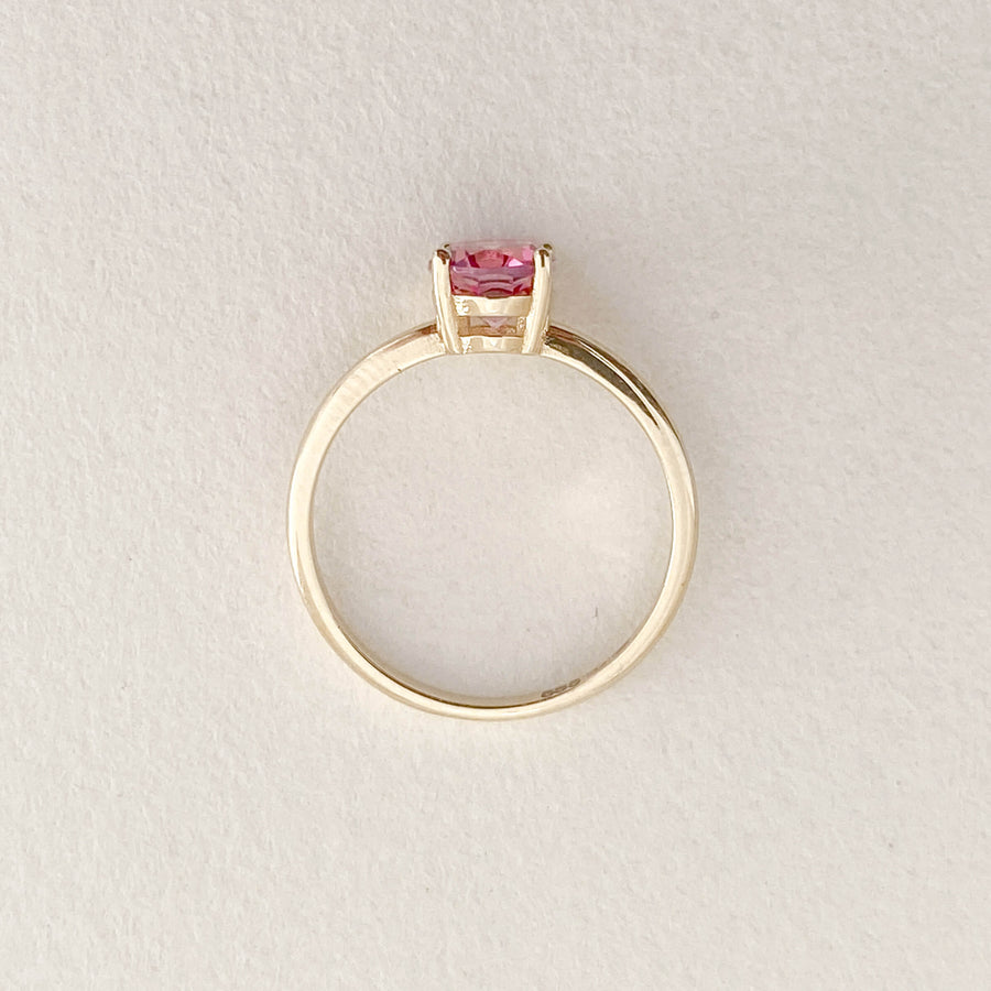 Pink Tourmaline Oval Ring