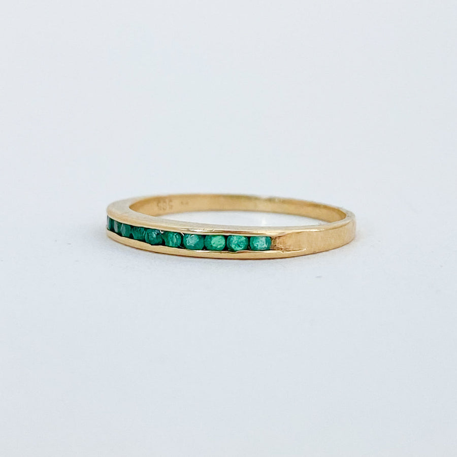 Vintage Emerald Baguettes Ring