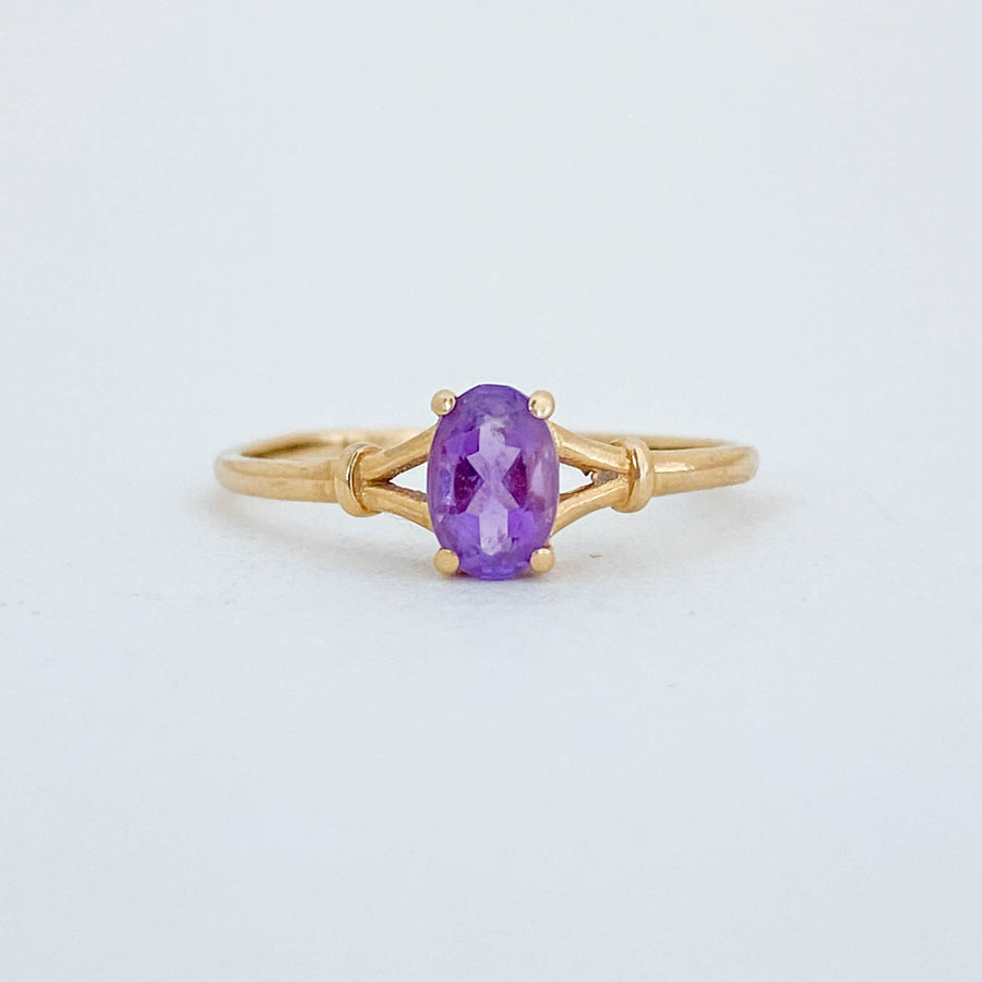 Vintage Amethyst Accent Ring