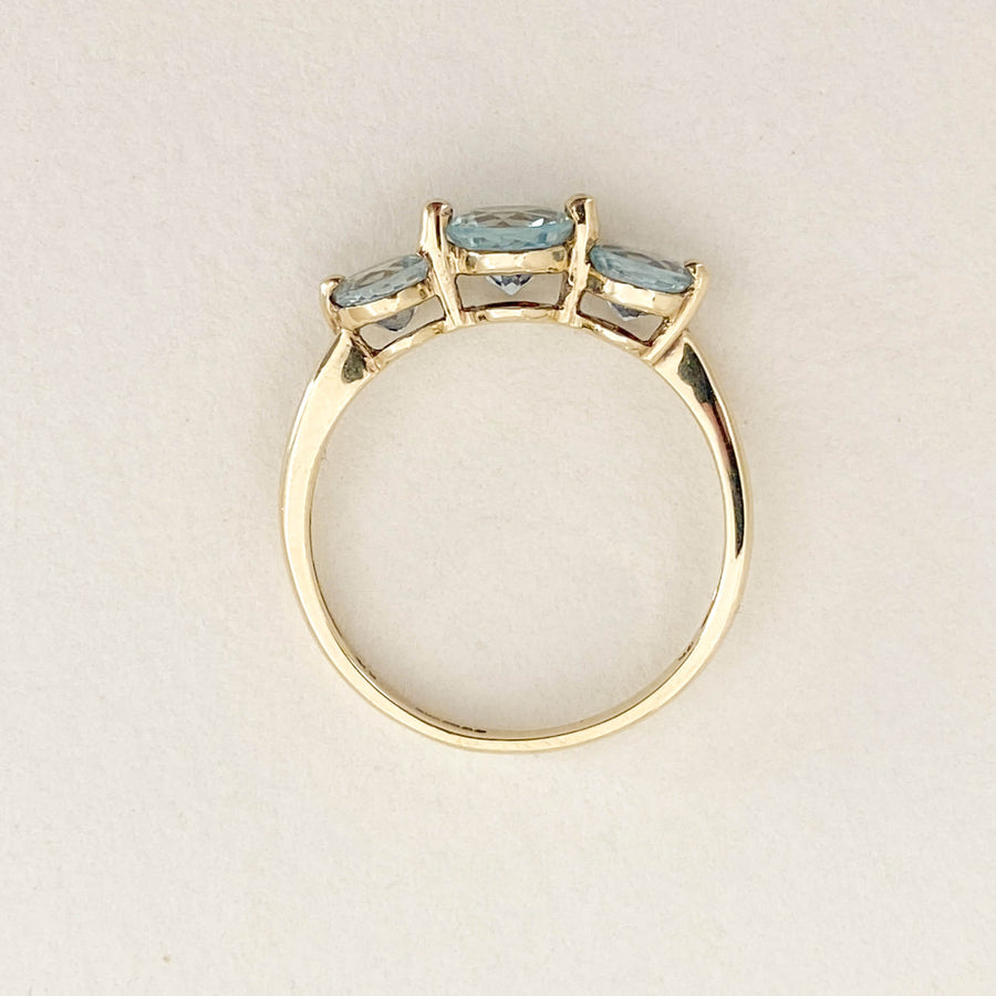 Vintage Quartz Trilogy Ring