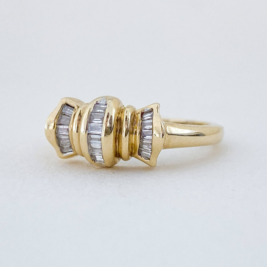 Vintage Diamond Bow Ring