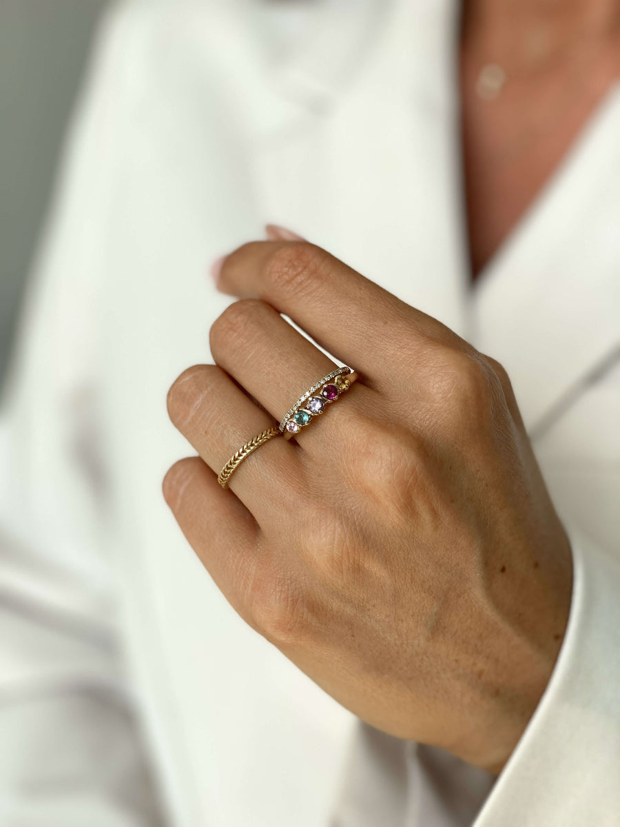 Crystal Rainbow Ring