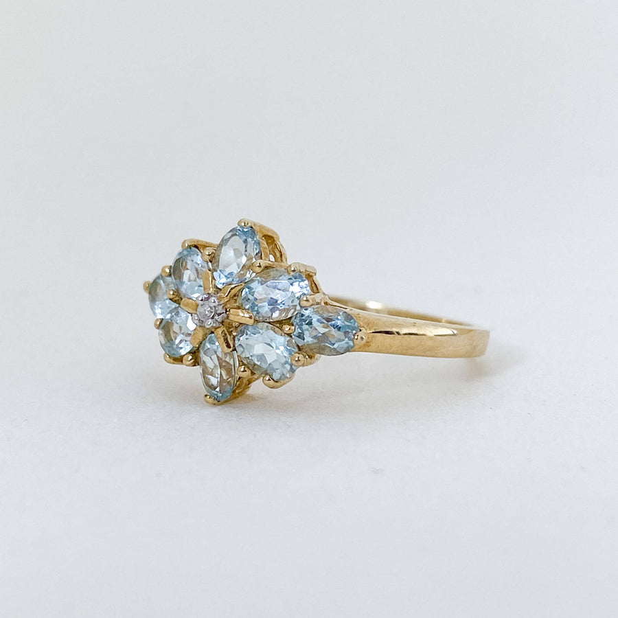 Vintage Topaz & Diamond Reminiscence Ring