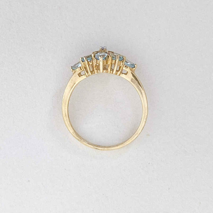 Vintage Topaz & Diamond Reminiscence Ring