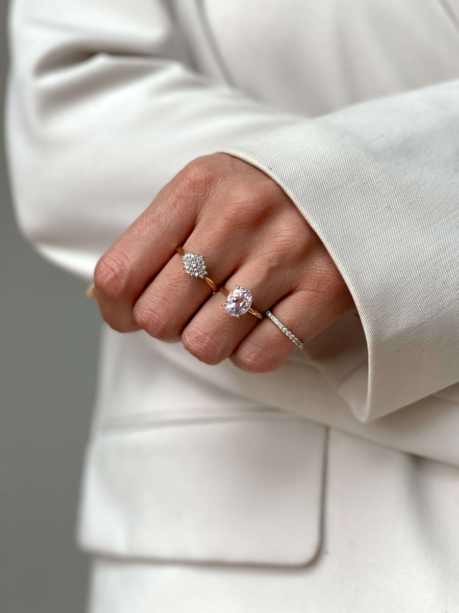 Vintage Diamond Cluster Ring