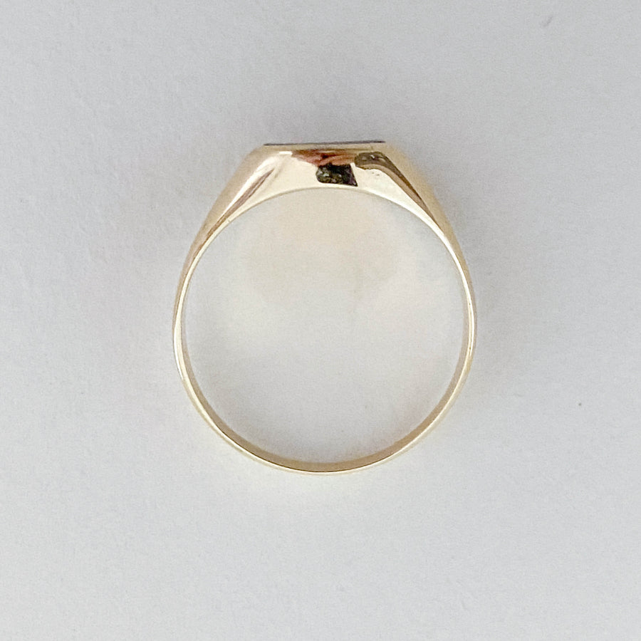 Signet Mother of Pearl Ring