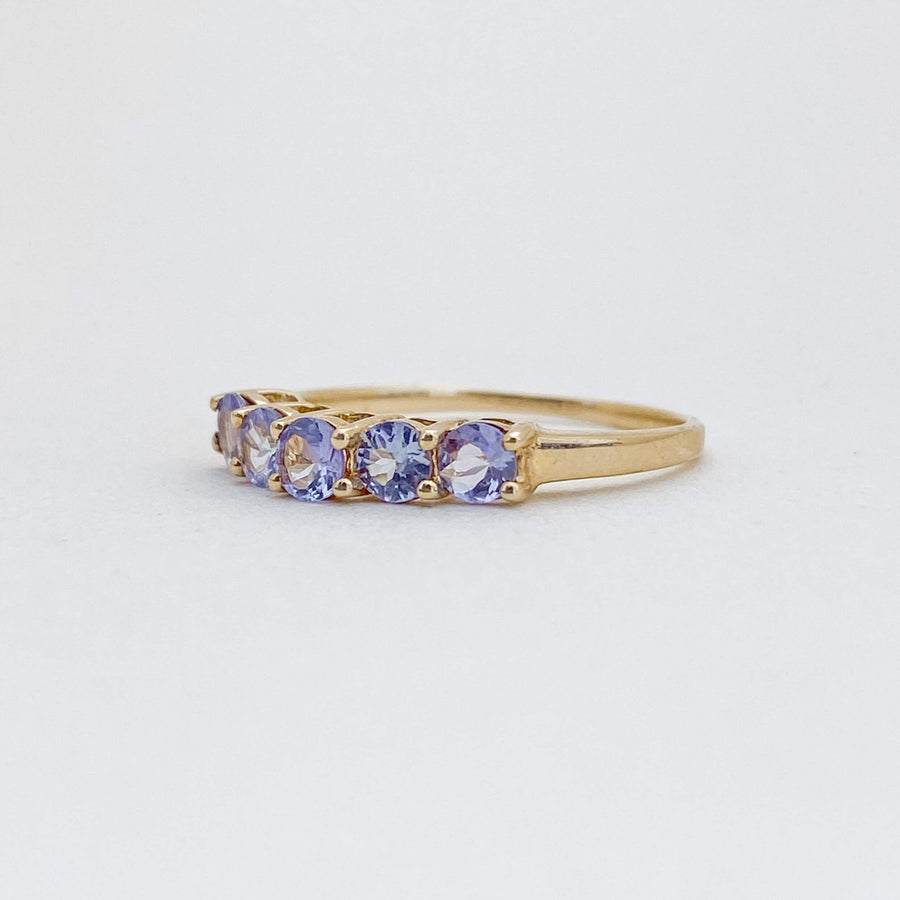 Vintage Tanzanite Cinq Ring