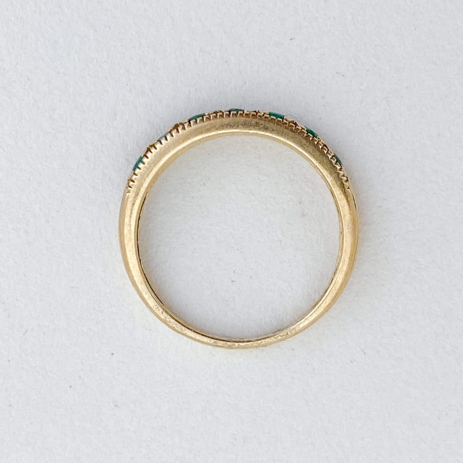 Vintage Emerald Band Ring
