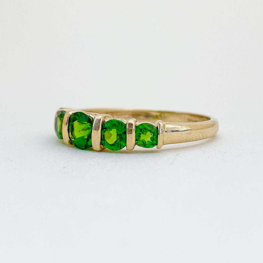 Chrome Diopside Accents Ring