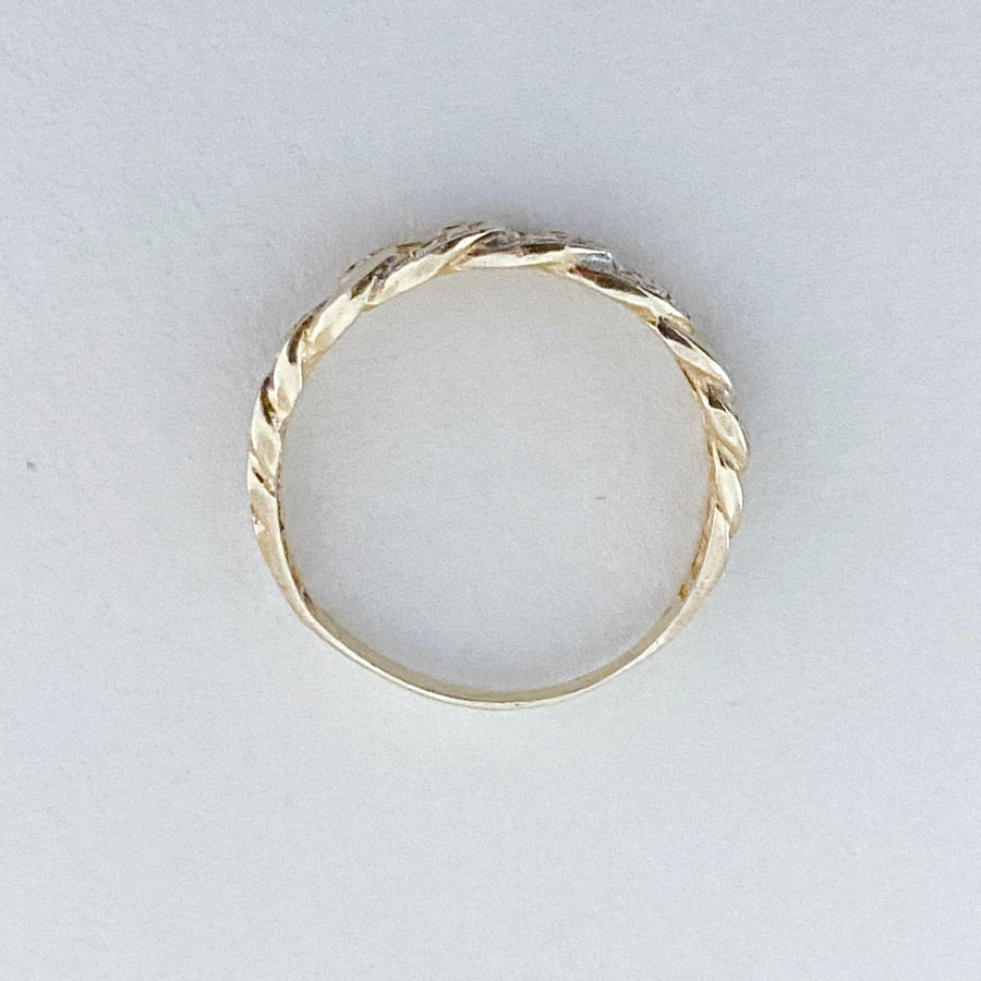 Vintage Diamond Chain Ring