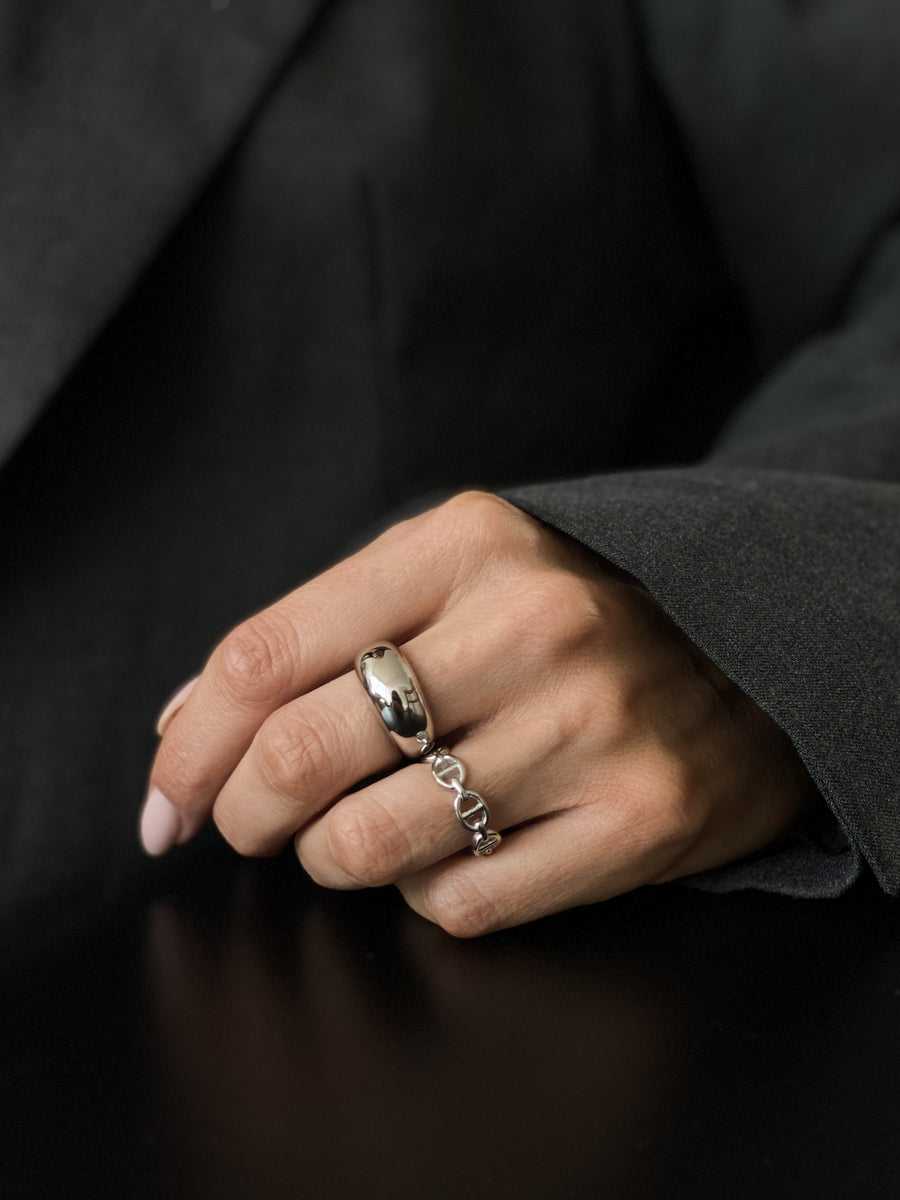 Silver Bold Grande Ring