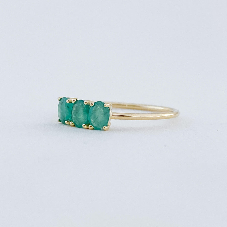 Emerald Trilogy Ring