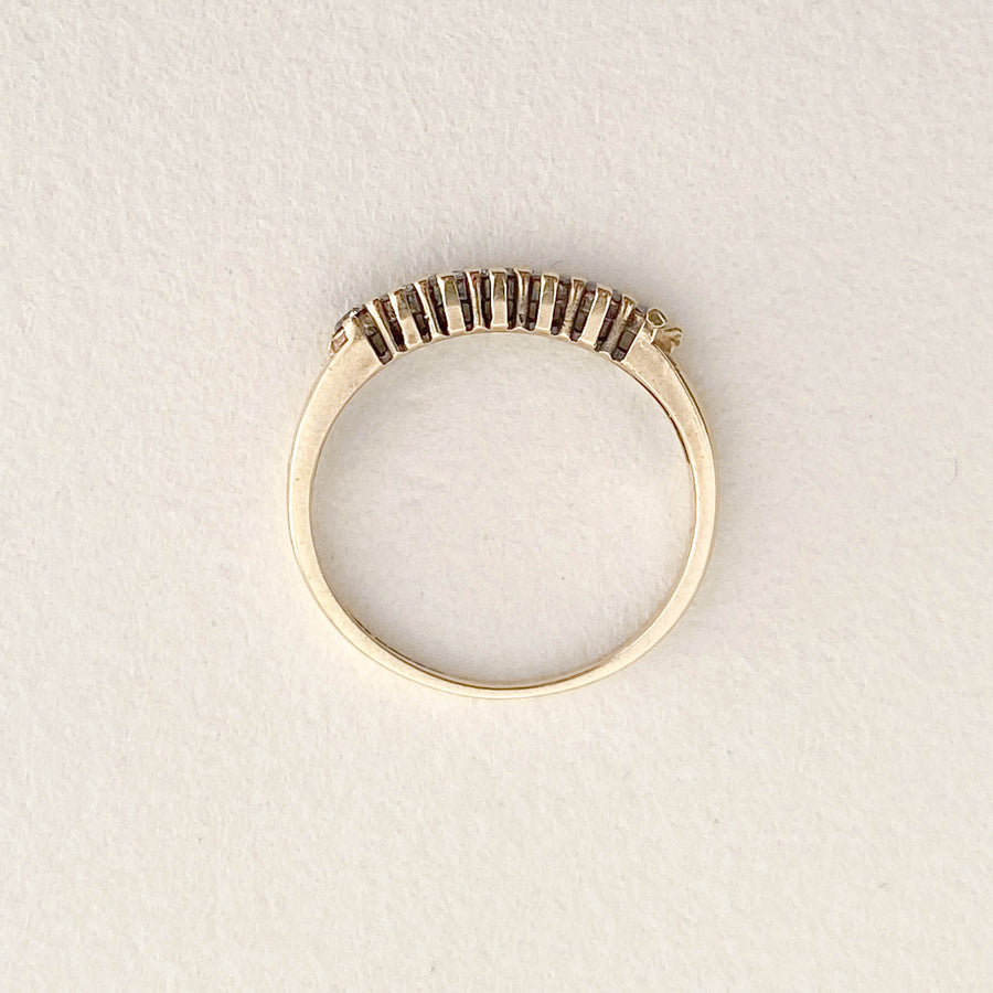 Vintage Diamond Half Eternity Ring