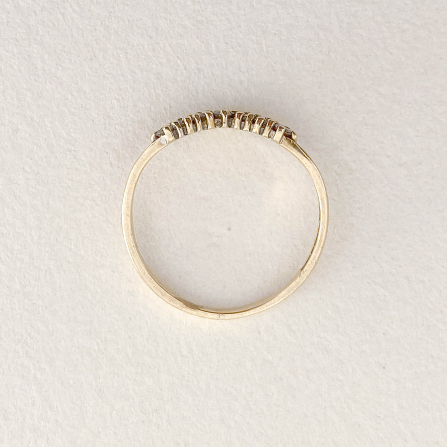 Vintage Diamond Wishbone Ring