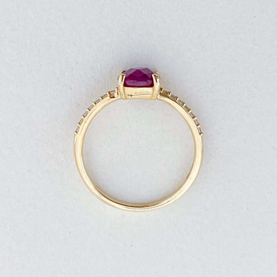 Ruby & CZ Ring